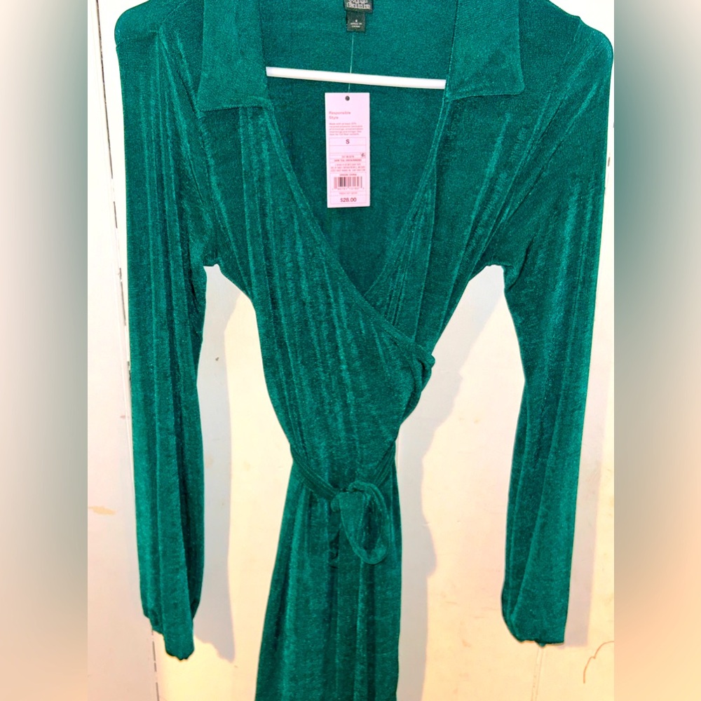 Wild Fable Green Wrap Dress